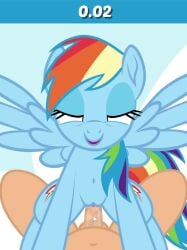 1boy 1girls 2d accurate_art_style animated blue_body blue_fur cum cum_in_pussy cum_inside equine female feral first_person_view friendship_is_magic fur hasbro horse human human_on_feral interspecies magicalmysticva male male_human/female_feral my_little_pony pegasus pink_eyes pony pov pussy rainbow_dash_(mlp) rainbow_hair smile sound straight tagme tridashie video wings zoophilia