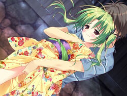 green_hair hoshizora_e_kakaru_hashi pointy_chin ryohka tagme toudou_koyori