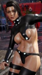 3d ass azucena_milagros_ortiz_castillo bandai_namco beach big_ass big_breasts breasts brown_eyes brown_hair curvy curvy_female curvy_figure dark-skinned_female dark_skin dolphin_shorts earrings erect_nipples hair_ornament huge_breasts latina medium_hair mod namco night_club peruvian peruvian_female pose seductive sex shaved_crotch standing sweat tanned tekken tekken_8 thick_thighs video_game_character voluptuous voluptuous_female wide_hips