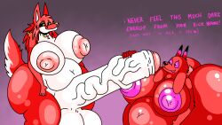 alysia_oz_(elysios) anthro ass balls belly big_ass big_balls big_belly big_breasts big_butt big_nipples big_penis bovid breasts canid canine caprine caprine_demon dahliathefox demon duo english_text female fox furry futanari genitals goat goat_demon hi_res huge_ass huge_balls huge_belly huge_breasts huge_butt huge_cock huge_nipples hyper hyper_ass hyper_balls hyper_belly hyper_breasts hyper_butt hyper_genitalia hyper_nipples hyper_penis intersex intersex/female jewelry looking_at_genitalia looking_at_penis mammal necklace nipples nude penis penis_grab smile talking_to_another text vein veiny_penis zuzu_(dahliathefox)