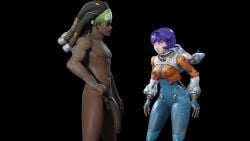 3d big_penis blizzard_entertainment clothed_female_nude_male juno_(overwatch) lucio_(overwatch) overwatch overwatch_2 surprised tagme video