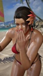 3d ass azucena_milagros_ortiz_castillo bandai_namco beach big_ass big_breasts breasts brown_eyes brown_hair curvy curvy_female curvy_figure dark-skinned_female dark_skin dolphin_shorts earrings erect_nipples hair_ornament huge_breasts latina medium_hair mod namco night_club peruvian peruvian_female pose seductive sex shaved_crotch standing sweat tanned tekken tekken_8 thick_thighs video_game_character voluptuous voluptuous_female wide_hips