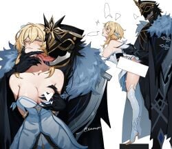 1boy arm_grab bare_shoulders blonde_hair blush breasts capitano_(genshin_impact) censored eriimyon female flower genshin_impact grabbing_another&#039;s_breast grabbing_from_behind groping hair_between_eyes hair_flower hair_ornament heart heart_censor highres licking licking_another&#039;s_cheek licking_another&#039;s_face long_tongue lumine_(genshin_impact) medium_breasts molestation rape sex short_hair short_hair_with_long_locks sidelocks straight tongue tongue_out white_flower yellow_eyes