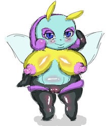 breasts female female_focus female_only gotobeido illumise nintendo nipples pokémon_(species) pokemon pussy