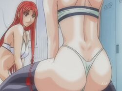 akane_(discipline) animated ass big_ass breasts discipline:record_of_a_crusade female from_behind hayami_takurou highleg highleg_panties male maya_(discipline) panties panties_aside penis pussy riding sex straddle straight thighhighs thong uncensored vaginal_penetration