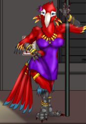 1girls aleta aleta_(hth) anthro avian breasts feathers female high_tail_hall hth_studios solo tagme