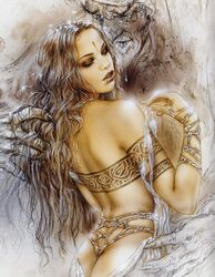 age_difference ass blonde_hair female grab grope hold human luis_royo solo_focus tagme tattoos undressing