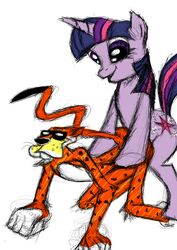 cheetos chester_cheetah crossover friendship_is_magic mascot my_little_pony straight_hair twilight_sparkle_(mlp)