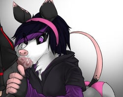 anthro cum cumshot female male marsupial ninko opossum oral oral_sex orgasm penis sex straight