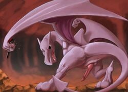 2012 aerodactyl back_view color feral male male_only nintendo nude penis pokemon solo source_request tagme unth