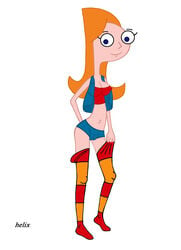 bad_anatomy candace_flynn disney disney_channel disney_xd female female_only ginger helix human nipples phineas_and_ferb pussy solo tagme white_female