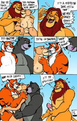 aladdin anthro anthro_only baloo bear comic crossover disney lion lioness mufasa nipples no_humans rajah sarabi shaffer talespin the_jungle_book the_lion_king tiger wolfwood1