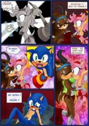 amy_rose anthro color comic cylia_the_antelope dialogue english_text female fur furry furry_only hammer hedgehog male multiple_females nude penis piko-piko_hammer piko_piko_hammer raianonzika short_hair sonic_(series) sonic_the_hedgehog text time_stop yuri