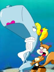 2girls anal better_version_at_source cetacean dildo female interspecies mammal marine maxtlat multiple_girls nickelodeon pearl_krabs sandy_cheeks sex_toy smooth_skin spongebob_squarepants strap-on whale yuri