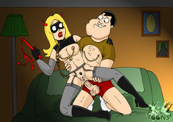 1boy 1girls american_dad breasts color female francine_smith human light-skinned_female light-skinned_male light_skin male sex stan_smith straight tagme xl-toons.com