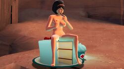 1girls 3d breasts cake completely_nude completely_nude_female female female_only food garry's_mod genitals human human_female human_only nipples nude nude_female pizzapiss pussy scout's_mother solo team_fortress_2