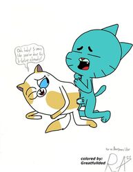 adventure_time cake_the_cat crossover gumball_watterson jake_the_dog random_anon the_amazing_world_of_gumball