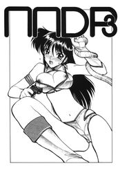 1girls 2002 boots breasts curvaceous dirty_pair female gloves greyscale gun human large_breasts long_hair looking_at_viewer monochrome pointy_chin shimizu_kiyoshi solo tagme yuri_(dirty_pair)