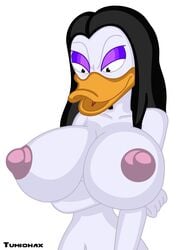 alternate_breast_size anthro disney ducktales female female_only large_breasts magica_de_spell nipples solo tagme tumiohax