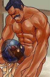 bara cum dragon_quest dragon_quest_iv ejaculation erection healie healslime magnum_feering male male_only male_pubic_hair muscular muscular_male pubic_hair ragnar_mcryan slime slime_(dragon_quest)