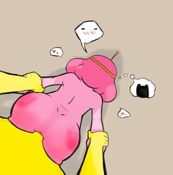 1boy 1girls adventure_time anal earl_lemongrab female male nudist pink_hair pink_skin princess_bubblegum rape tagme threeworlds young