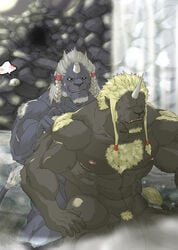 biran final_fantasy final_fantasy_x gay kimahri male male_only ronso tagme yaoi