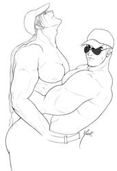 2boys bara clark_still human king_of_fighters male male_only multiple_males muscle tagme terry_bogard yaoi