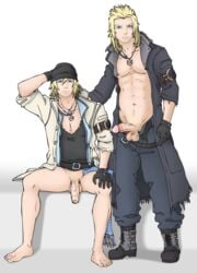 final_fantasy final_fantasy_xiii final_fantasy_xiii-2 gay male male_only penis selfcest snow_villiers tagme