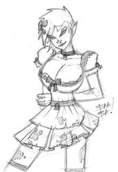 2beansoup alice_in_wonderland alice_liddell monochrome rough_sketch tagme