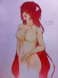 1girls drawn elfen_lied female female_only lucy_(elfen_lied) solo tagme