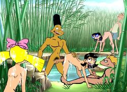 3boys 3girls african african_male arnold_shortman artist_request cum dark-skinned_male dark_skin female gerald_johanssen helga_pataki hey_arnold! interracial male male_focus melanin nickelodeon nipples penis phoebe_heyerdahl rhonda_wellington_lloyd sex testicles