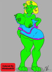 3_breasts alien female glenn green_skin planet_51 tagme