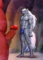 akaoni blush censored male male_only pendulum_(artist) pretty_cure tagme underwear wolfrun