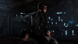 1boy 1boy1girl 1girls 3d animated batman batman:_arkham_knight batman_(series) big_ass big_butt brown_hair bruce_wayne catwoman catwoman_(arkham) catwoman_(arkham_knight) chasingnero cowgirl cowgirl_position dc dc_comics female female_on_top glasses injustice_2 leather male male/female mask no_sound open_mouth selina_kyle smile source_filmmaker tagme vaginal vaginal_penetration vaginal_sex video wide_hips