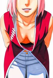 1girls accurate_art_style ai_generated boruto:_naruto_next_generations breast_focus breasts breasts_out clothing dress exposed_breasts female female_focus female_only flashing flashing_breasts head_out_of_frame high_resolution manga_style masashi_kishimoto_style mature_female milf naruto naruto_(series) nipple_slip one_breast_out oppai pants pink_hair pinup plain_background presenting presenting_breasts sakura_haruno showing_breasts simple_background solo solo_focus uncensored undressing upper_body white_background ㅇㅇ