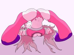 albino artist_signature ass_up belly belly_button blush bowl_cut cat_ears cat_girl cat_lingerie cat_paws cat_pose cat_tail catgirl cute cute_fang embarrassed embarrassed_female eye_patch eyelashes eyepatch eyeshadow flustered from_behind from_behind_position gloves heart heart_symbol heart_tattoo jack-o'_pose jack-o_pose kemonomimi large_breasts large_hips large_thighs long_ears long_hair long_sleeves navel neko nekomimi no_panties one_eye_covered one_eye_obstructed original_character pale-skinned_female pale_skin pale_skinned_female panties panties_only pink_hair pink_lingerie pink_panties pink_stockings pink_thighhighs red_eyes sole_female solo solo_female solo_focus startraveler stockings tattoo thick_hips thick_thighs thigh_highs thighhighs thighs thin_waist tummy white_body white_fur white_hair white_skin