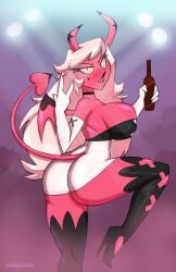 1girls 2d 2d_(artwork) 4_fingers :o accessory alcohol alternate_version_available armwear artist_logo artist_name ass athletic athletic_female back_view bare_ass bare_back bare_shoulders bare_skin beauty_mark behind_view big_ass big_breasts big_butt big_thighs black_choker black_clothing black_footwear black_heels black_high_heels black_legwear black_lips black_lipstick black_stockings black_thighhighs bottomless bottomless_female breast_squish breasts breasts_bigger_than_head bubble_ass bubble_butt busty_female butt_squish choker curvaceous curvy curvy_body curvy_female curvy_figure dat_ass demon demon_girl demon_horns demon_humanoid demon_tail demon_wings demoness digital_drawing_(artwork) digital_media_(artwork) dress elbow_gloves exposed_ass exposed_shoulders eyebrows eyelashes female female_only fit fit_female footwear frowning frowning_at_viewer furiousart gesture glistening glistening_body glistening_breasts glistening_butt glistening_eyes glistening_hair glistening_skin glistening_thighs gloves hand_gesture handwear heart-shaped_mole heels helluva_boss hi_res high_heels hips holding_bottle holding_drink holding_object horned_female horned_humanoid horns hourglass_figure huge_ass huge_breasts huge_butt huge_thighs humanoid idol large_ass large_breasts large_butt leg_up legwear lips lipstick long_hair long_tail looking_at_viewer looking_back looking_back_at_viewer makeup mascara minidress mole mole_under_eye mostly_clothed mostly_clothed_female narrowed_eyes neckwear no_bra no_panties no_underwear not_furry one_leg_raised one_leg_up pink_body pink_eyes pink_skin pose posing raised_leg rear_view revealing_clothes revealing_dress seductive_eyes seductive_look seductive_pose seductive_smile sexy sexy_pose shiny_ass shiny_body shiny_breasts shiny_butt shiny_clothes shiny_hair shiny_legs shiny_skin shoes side_view sideboob simple_background skimpy skimpy_clothes skimpy_dress skin_tight skin_tight_dress skindentation skintight skintight_clothing slim_waist smile smiling smiling_at_viewer smooth_skin solo solo_female spade_tail squish squished_breasts standing standing_on_one_leg stockings succubus succubus_horns succubus_tail succubus_wings tail teeth teeth_showing thick_legs thick_thighs thighhighs thighs tight_clothing tight_dress tight_fit topless topless_female upper_body verosika_mayday_(helluva_boss) very_high_heels vivienne_medrano voluptuous voluptuous_female watermark white_armwear white_clothing white_elbow_gloves white_gloves white_hair white_handwear wide_hips winged_humanoid wings yellow_sclera zrfurious