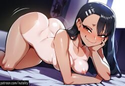 1girls ai_generated ass ass_focus ass_grab big_ass big_butt black_hair bouncing_ass bouncing_butt breasts breasts_out brown_eyes butt_focus butt_grab crouching curvy curvy_body curvy_female exibitionism female grin grinning grinning_at_viewer half-closed_eyes hayase_nagatoro inviting inviting_to_sex lips medium_breasts motion_lines nail_polish nails naked naked_female naughty naughty_face naughty_smile nipples nude nude_female nutality patreon please_don't_bully_me,_nagatoro seducing seductive seductive_eyes seductive_look seductive_pose seductive_smile sexy sexy_body sexy_pose shaking shaking_ass shaking_butt shoes showering showing_ass showing_breasts showing_off smile smiley_face smiling smiling_at_viewer squatting tan-skinned_female tan_body tan_skin tanned_skin teasing teenage_female teenager thick_ass thick_thighs top-down_bottom-up