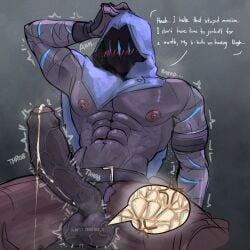 1boy 1boys abs blush blush_lines breasts cock dick foreskin hood hood_up leaking_precum male male_focus male_only moan moaning moobs nipples omen_(valorant) penis pent_up solo solo_focus solo_male speech_bubble sperm sperm_cell text text_bubble thanak_k throb throbbing_balls throbbing_penis tiddies titties twunk uncut uncut_cock uncut_male uncut_penis valorant virile
