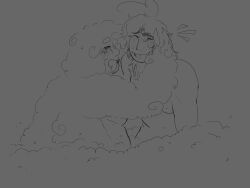 2boys bath bbm booger_(memoriesofbutter) bubble_bath caressing_face clever_censor curly_hair fat_male mandibles memoriesofbutter nipples nude porter_(memoriesofbutter) scars twink