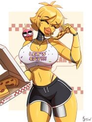 chica (fnaf) from five nights at freddy's by kainleaf
