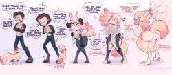 1boy 1girls anthro anthrofied ass ass_expansion ass_grab beautiful bimbo bimbofication bimbofied breast_expansion breast_growth breast_growth_(enlargement) breasts canid canine canis clothed clothing deviantart dialogue ears english_text eye_color_change female female_fox fox fox_girl furrification furry fursona gender_transformation genderswap genderswap_(mtf) grabbing_own_ass hair_color_change hair_growth huge_ass huge_breasts human human_to_anthro licking_pussy lip_expansion long_hair male male_to_female mtf_transformation navel oc original_character personality_change rule_63 sexy smokyglitch species_transformation speech_bubble tail tail_growth talking_to_self text thick_lips thick_thighs thigh_expansion torn_clothes torn_clothing transformation transformation_sequence vixen wide_hips