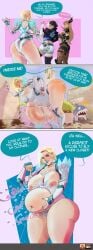 1boy 3girls ass bacardont belly belly_bulge big_ass big_belly big_belly_bulge big_boobs big_breasts big_butt bigger_female blonde-haired_female blonde_female blonde_hair boobs breasts butt cruel_pred digestion emma_frost emma_frost_(marvel_rivals) female female_pred female_prey height_difference horny horny_female horny_pred hyper hyper_belly illyana_rasputin jeff_the_land_shark large_ass large_boobs large_breasts large_butt larger_female larger_pred luna_snow luna_snow_(marvel_rivals) magik_(illyana_rasputin) magik_(marvel_rivals) male marvel marvel_comics marvel_rivals multiple_prey post_digestion post_vore shorter_prey size_difference smaller_prey topless topless_female unwilling_prey vore vore_belly willing_pred x-men