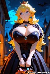 princess peach from halloween by senzoai