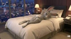3d ai_generated animated anniversary ass bed bedroom bedroom_eyes bouncing_ass bubble_ass bubble_butt bunny bunny_ears bunny_girl bunny_tail butt_crack feet female female_only fur furry furry_female hotel_room inviting_to_sex judy_hopps laying_down laying_on_bed laying_on_stomach legs no_bra no_panties no_underwear nude nude_female rabbit tagme vagina video zootopia zootopia_2