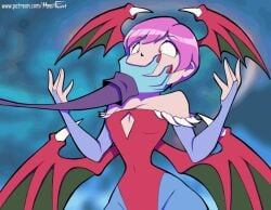animated big_breasts blood blood_splatter breast_expansion breast_inflation breasts bursting bursting_boobs bursting_breasts capcom darkstalkers death demon demon_girl demoness exploding female female_death guro huge_boobs huge_breasts hyper hyper_boobs hyper_breasts hyperflannel jedah_dohma lilith_aensland massive_boobs massive_breasts pink_hair popping succubus