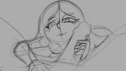 1boy 1girls andrea_davenport animated blowjob blowjob_face disney hands_on_penis licking_penis pleasure_face proterios sketch the_ghost_and_molly_mcgee