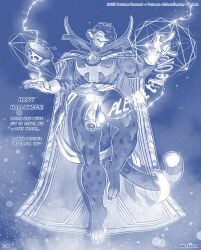 accessory anthro arcane balls biceps big_balls big_muscles big_penis body_hair cape claws clothed clothing costume crossover curly_hair dark_magic digital_media_(artwork) doctor_strange doctor_strange_(series) dotted_background ear_piercing ear_ring elemental_manipulation empty_box english_text erection felid finger_claws flexing_muscles fur genitals gesture gloves glowing glowing_eyes hair halloween halloween_costume halloween_decoration halloween_themed hand_gesture handwear holidays hotsatyr huge_balls huge_cock huge_muscles humanoid_genitalia levitating levitating_object levitation looking_at_viewer magic magic_circle magic_user magician magicjob male male/male mammal markings marvel marvel_comics medial_ring muscles muscular muscular_anthro muscular_male mythology nude nude_anthro nude_male pantherine pattern_background penile penis piercing ring_piercing sex_magic simple_background smile solo spots spotted_body spotted_fur spotted_legs spotted_markings spotted_tail tail tail_markings teeth text toe_claws topwear trick-or-treating tusks vein veiny_penis