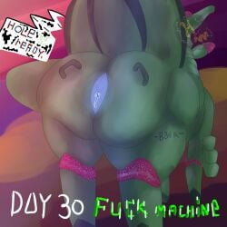 ambiguous_gender anus ass beach big_butt boy_kisser_(meme) breeding_mount dialogue dialogue_box feral future_pokemon generation_9_pokemon glowing glowing_anus handle_bars hi_res hurricane_weaver inviting_to_sex iron_leaves kinktober kinktober_2025 leaking long_neck looking_away machine meme nintendo paradox_pokemon pokemon pokemon_(species) robot robot_feral solo solo_focus thick_thighs