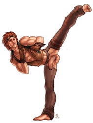 1boy 2010 boner colored erection hwoarang male male_only schizoid solo tekken